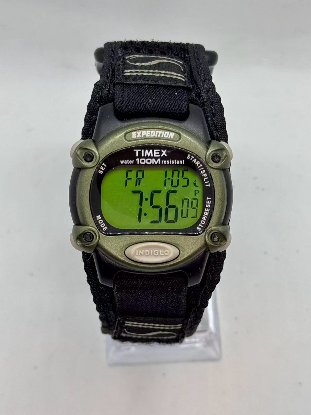 Vintage Timex Expedition Men’s Digital Watch 38mm Indiglo 100M New Battery Runs